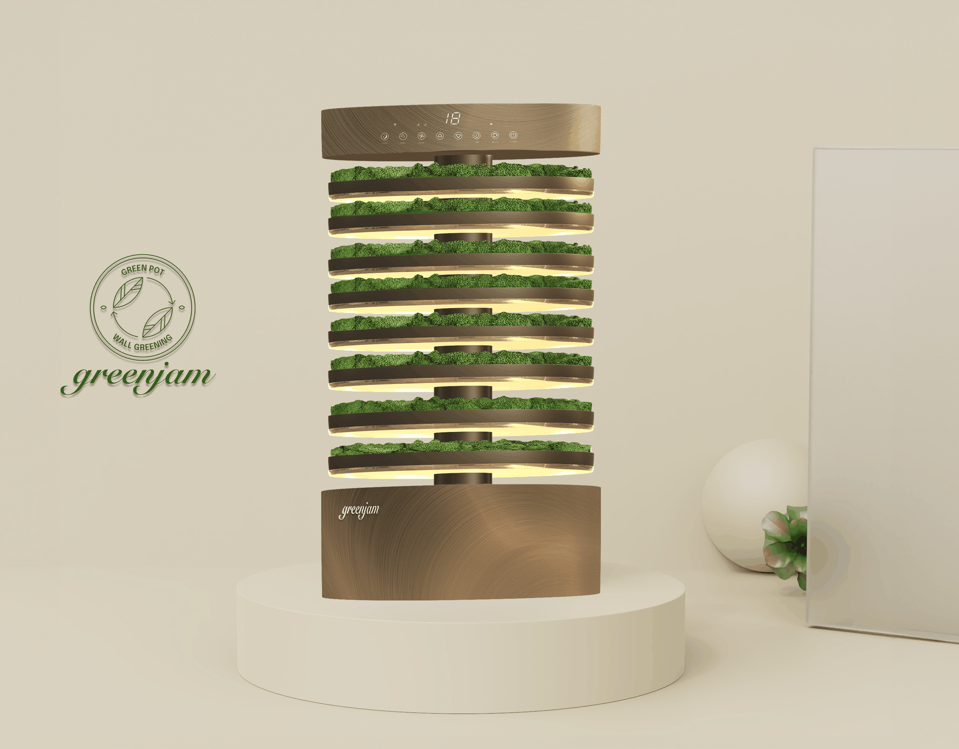 이끼를 활용한 식물공기정화 제품 디자인 GREEN JAM -주)그린포트