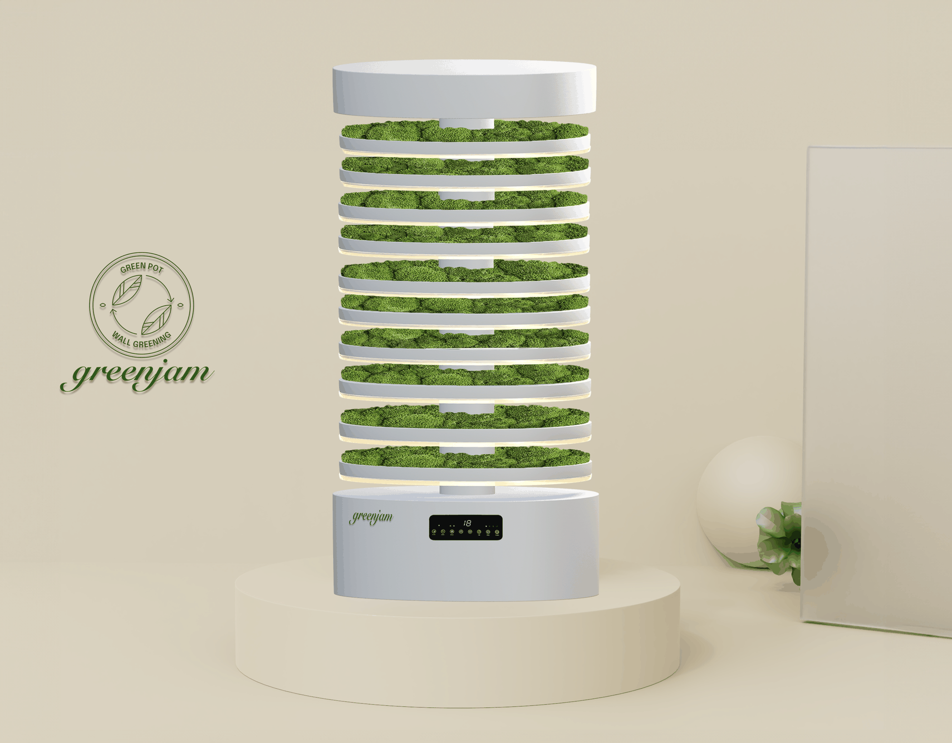 이끼를 활용한 식물공기정화 제품 디자인 GREEN JAM -주)그린포트