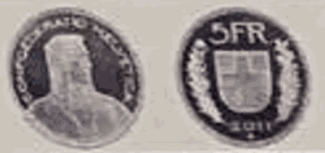 5 Franken 1954 B Schweiz Confoederatio Helvetica EF+